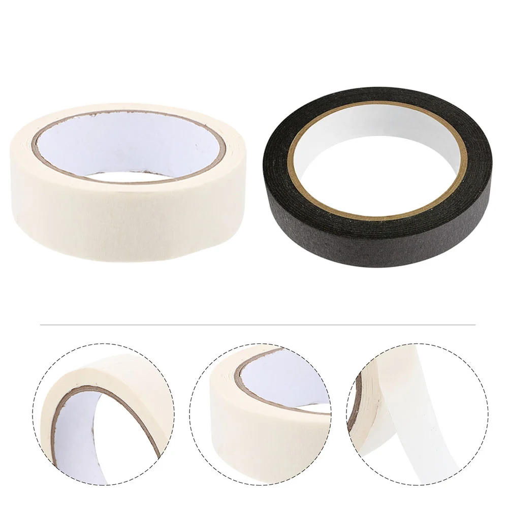 

2 Pcs Decorating Masking Tape Art Craft Paper Tape Self-adhesive Masking Tapes
