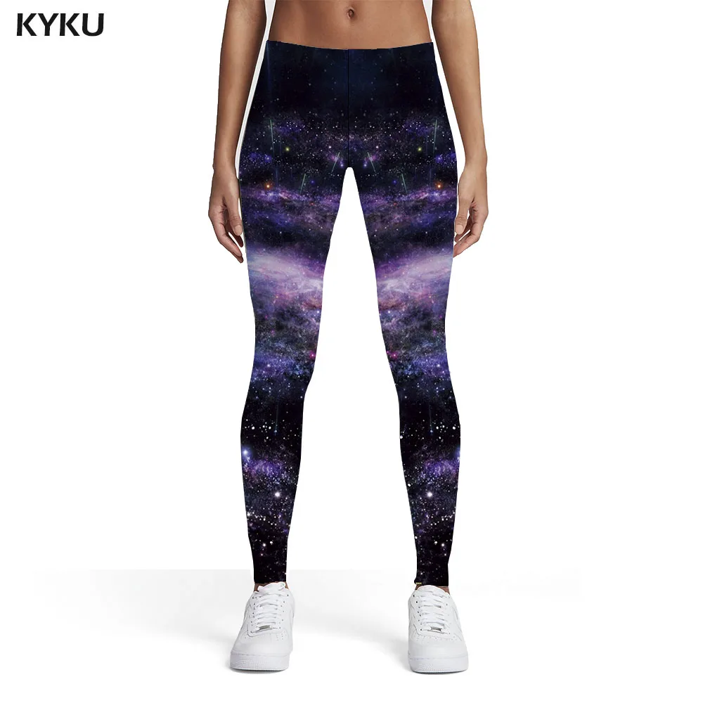 

KYKU Galaxy Leggings Women Universe Elastic Space Sexy Nebula Printed pants Womens Leggings Pants Casual Bodybuilding Skinny
