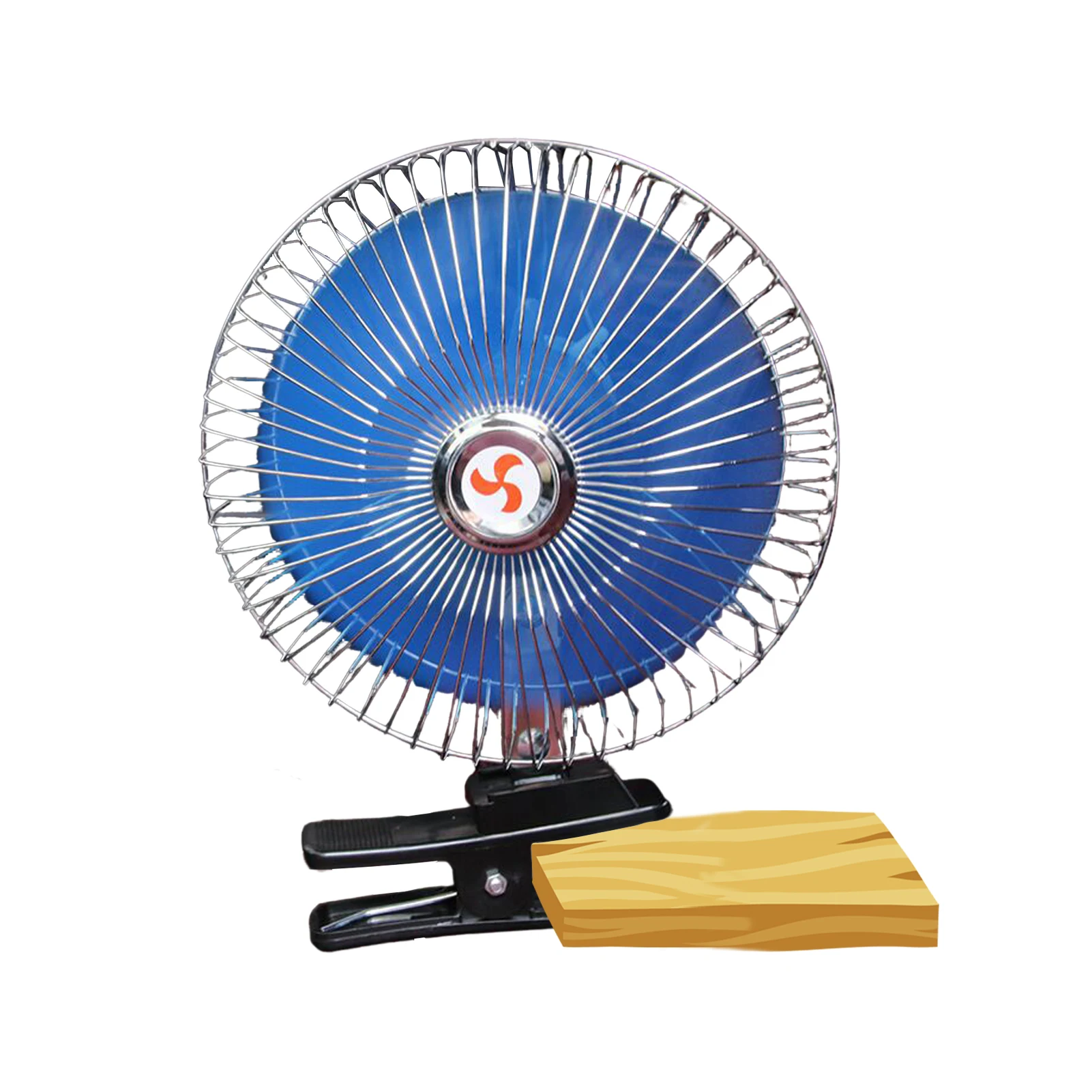 

Car Fan 12V Or 24V Electric Cooling Fan With 180 Degree Rotatable Head Portable Car Seating Fan Strong Wind Desk Fan With Low