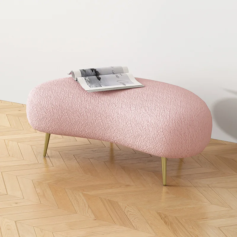 Табурет для дивана Nordic Arc — полукруглая скамья обуви магазина одежды или