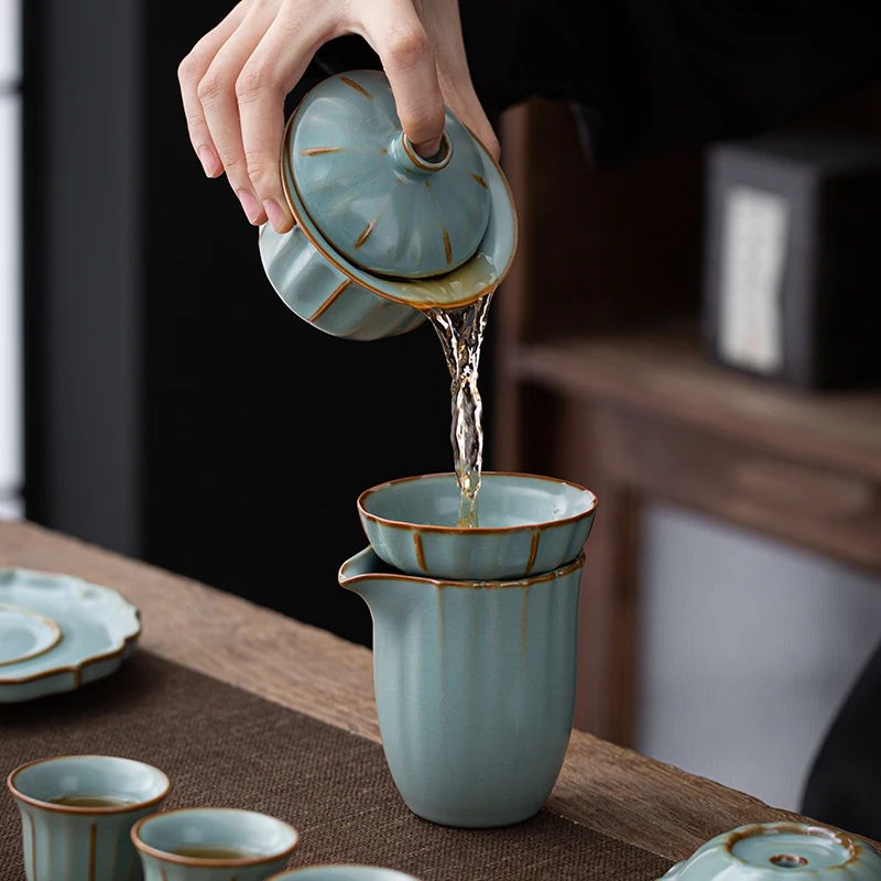 Чайная посуда Gaiwan Chawan набор из чаши для супа китайские кружки кунг-фу фарфоровая