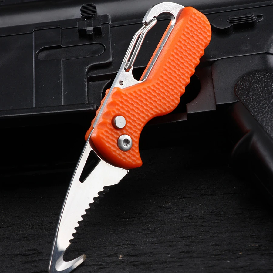 Портативный многофункциональный Экспресс-нож для посылок брелок зубчатый