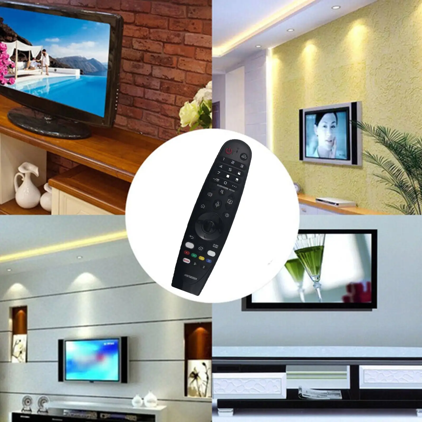 Пульт дистанционного управления LG Smart TV для AKB 75855501 Замена указателя функции MR20GA