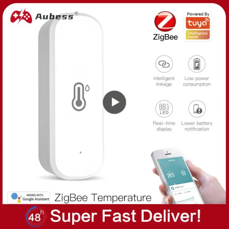 

Mutifunctional Hygrometer Thermometer Remote Monitor Indoor Hygrometer Battery Powered Temperature Humidity Sensor Tuya Wifi