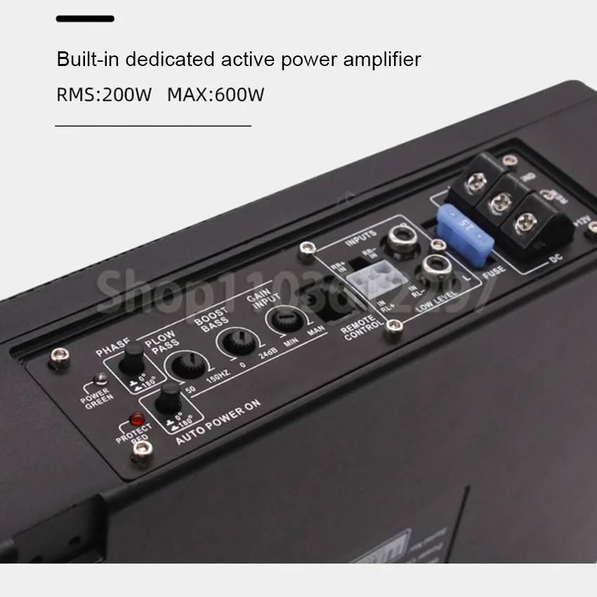 Автомобильный сабвуфер усилители динамик с частотой 20 ~ 160 Гц ультратонкий