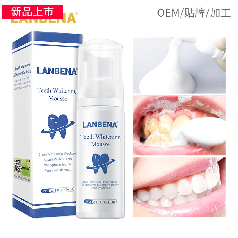 

Teeth Whitening Mousse Toothpaste Dental Bleaching Deep Cleaning Removes Stains Dentistry Tool Fresh Breath Oral Hygiene Product