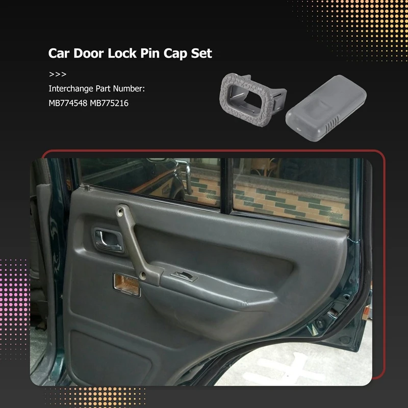 4-комплект дверных замков + вкладыш для Mitsubishi Pajero Montero V31 V32 V33 V43 SHOGUN MK2 MB 774548 МБ 775216