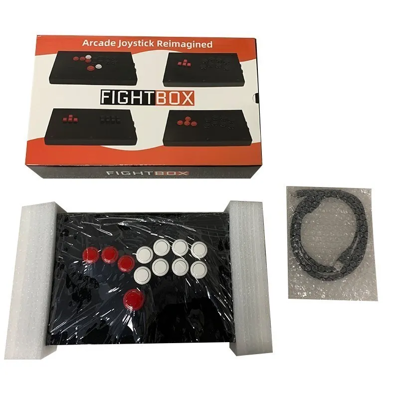 All Buttons Hitbox Style Arcade Game Console Joystick Fight Stick Game Controller For PS4/PS3/PC Sanwa OBSF-24 30