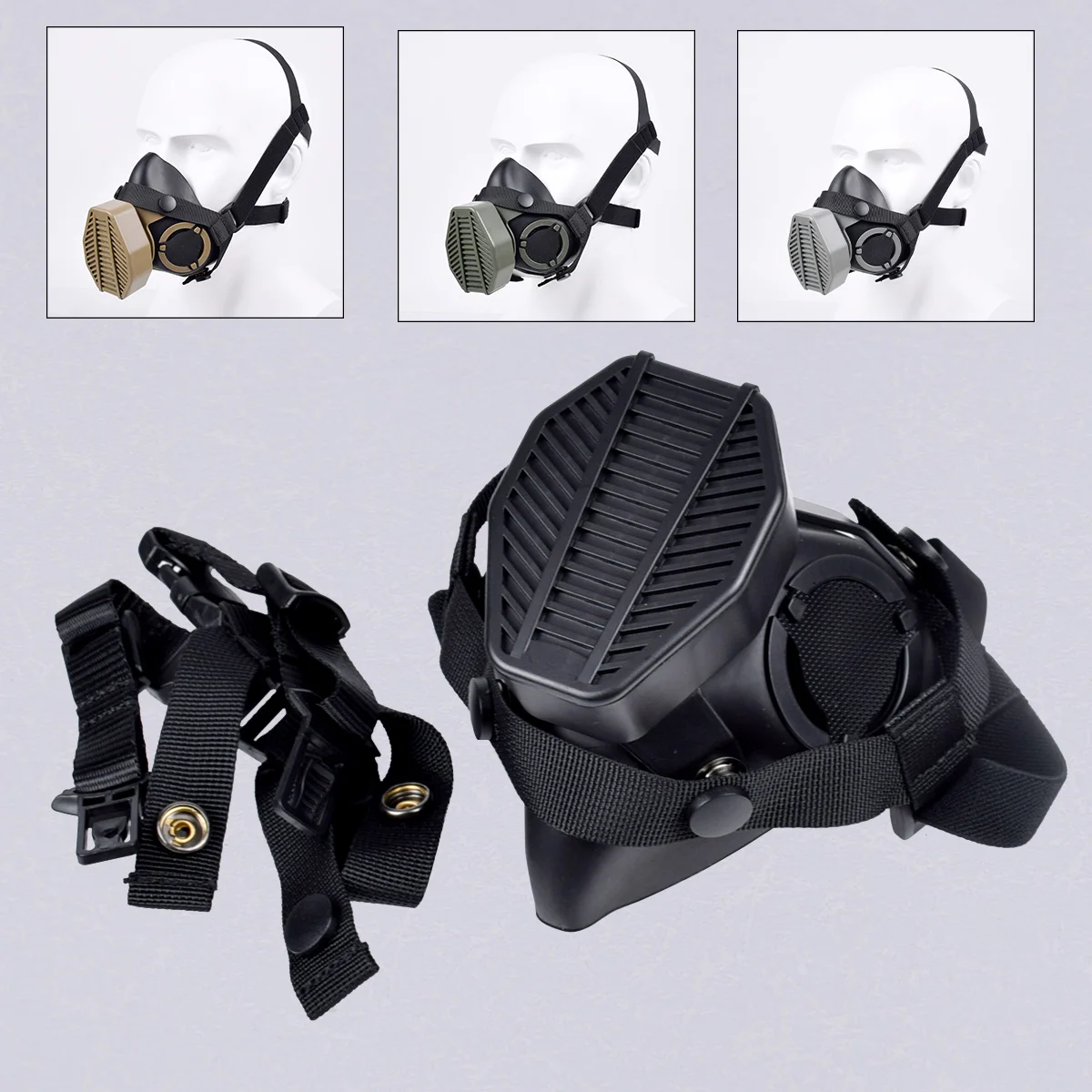 

Special Operations Tactical Respirator SOTR Half-mask Filter Antidust Mask HEPA Filtration Wargame Hunting Accessories