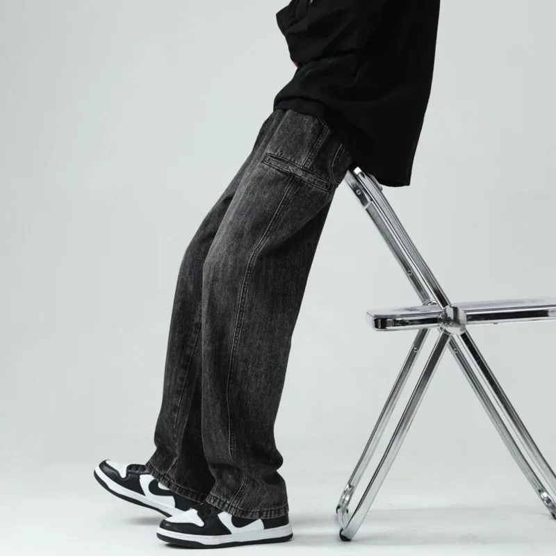 Baggy Jeans Men Fashion Casual Retro Cargo Jeans Men Japanese Streetwear Hip Hop Loose Straight Denim Pants Mens Trousers M-2XL