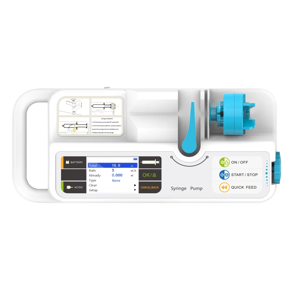 

Single Electric Channel Vet Infusion Pump Icu Portable Veterinary Medical Syringe Pump