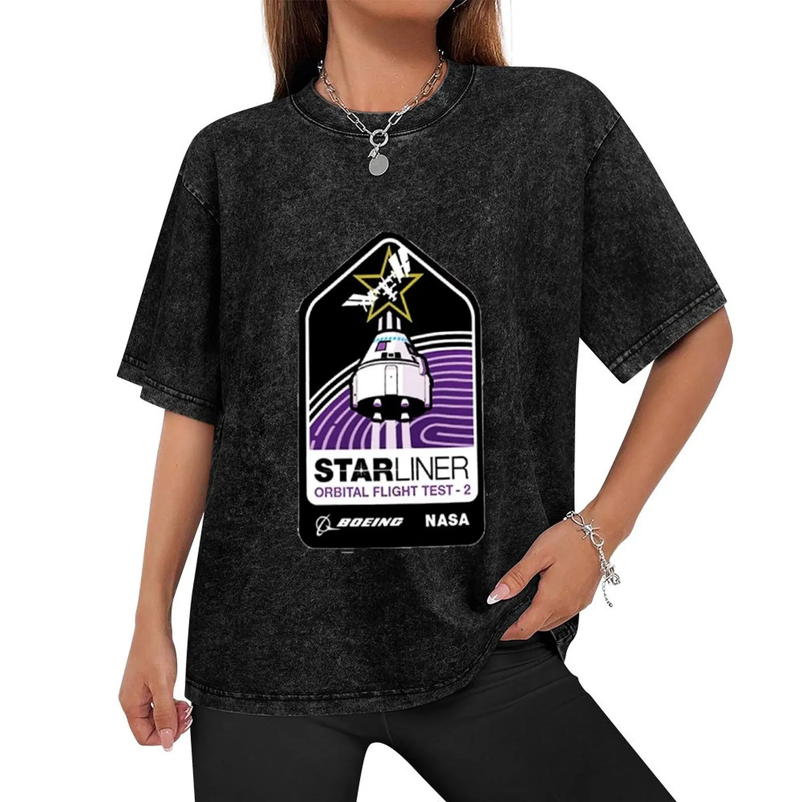 Футболка Boeing Orbital Flight Test 2. Starlner OFT от Spacestuffplus Nikki.