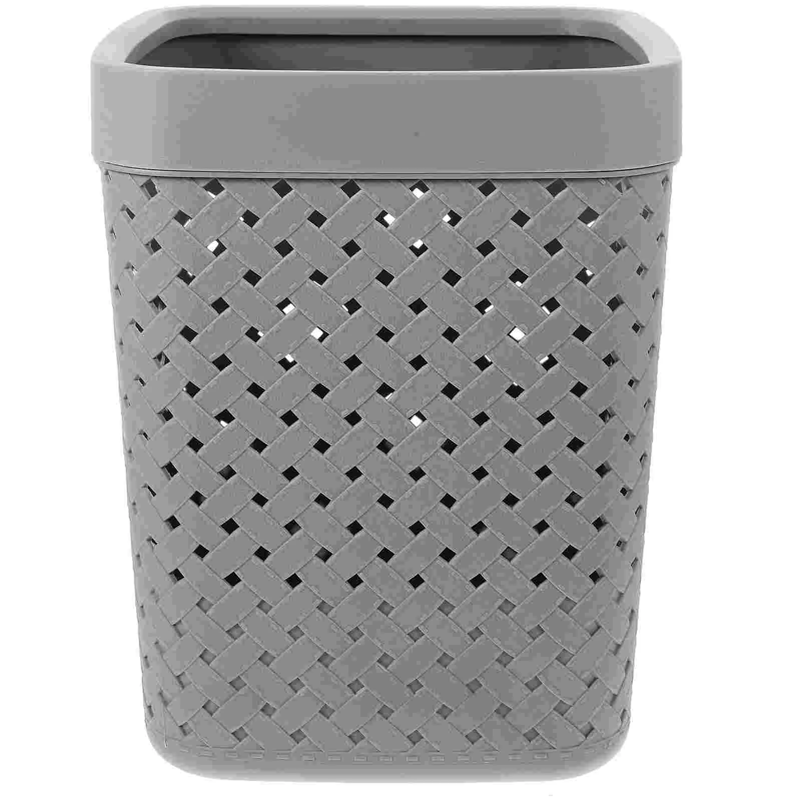 

Trash Container Wastebasket Hotel Can Garbage Large Bin Bathroom Desk Bucket Rubbish Bins