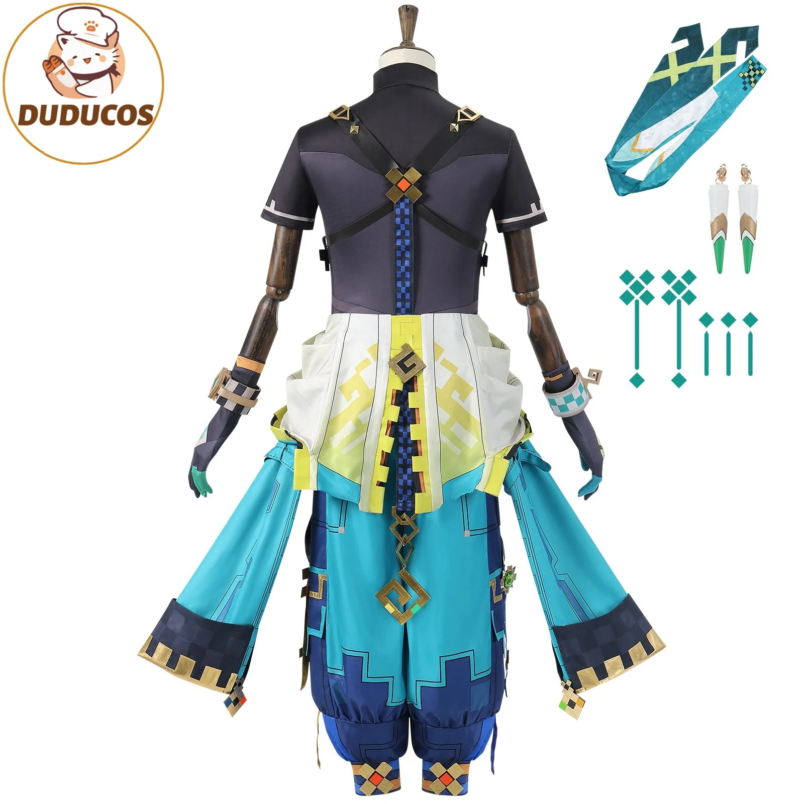 Фото DUDU R Game Genshin Impact Kinich Косплей Костюм Turnfire Hunt Мужская униформа на Хэллоуин Huitztlan Natlan Kinich Костюм №5