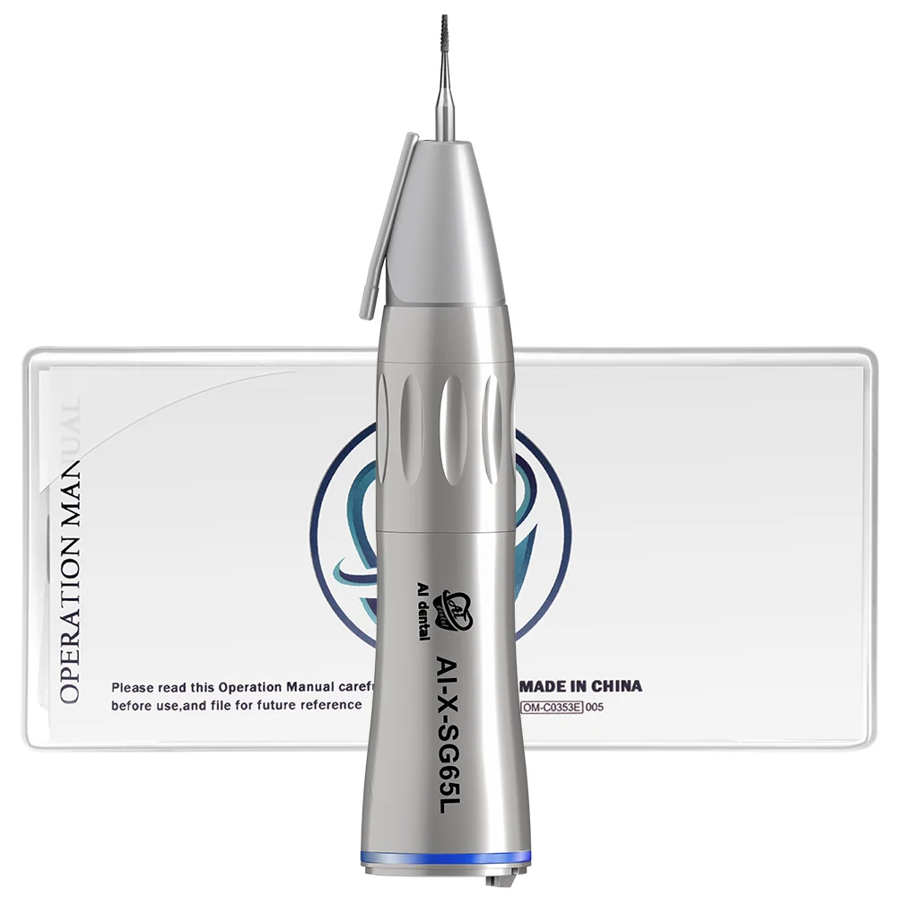 

AI-X-SG65L Low Speed 1:1 Direct Drive Dental Surgical Handpieces Fiber Optical HP Burs With External Cooling Clean Head