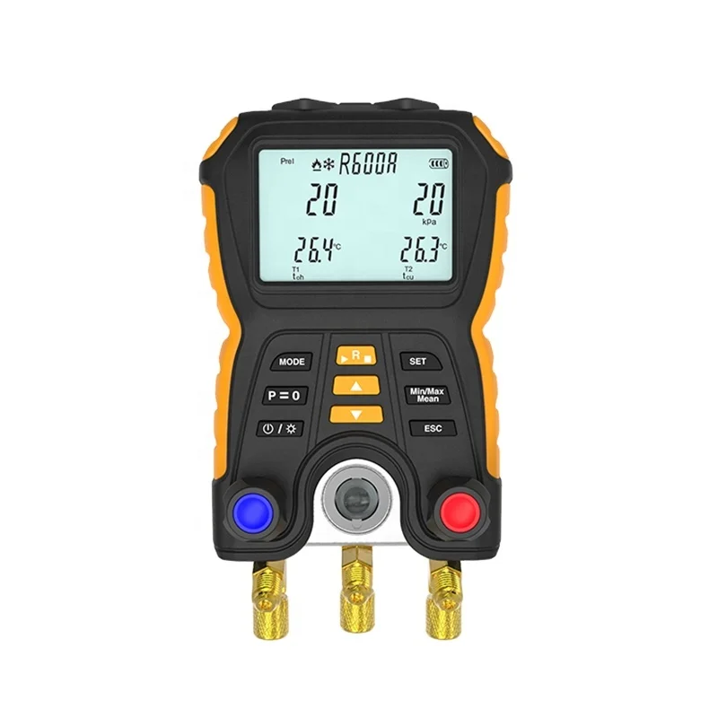 

HT-750 digital manifold gauge refrigerant pressure gauges Electronic Pressure Temperature Meter Test
