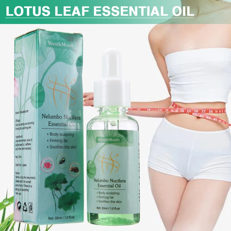 

Natural Lotus Leaf Essential Oil Herbal Body Slimming Weight Loss Anti Aging Promote Metabolism Firming Anti Cellulite Shaping