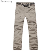facecozy new men summer quick drying hiking trekking pants male removable camping pants outdoor ultra thin fishing trousers