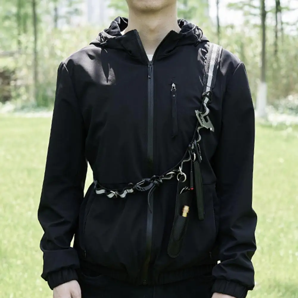 

Item Hanging Belt Convenient Ultra-Light Adjustable Non-Slip Backpack Strap Chest Harness Belt Camping Supplies