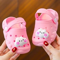 cartoon cloud girls summer slippers baby anti slip home slippers toddler hole shoes soft sole boys beach sandals kids slides