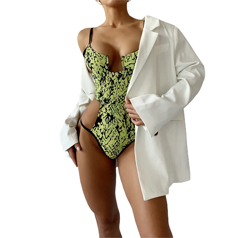Женский летний облегающий боди одежда для плавания комбинезоны без рукавов с