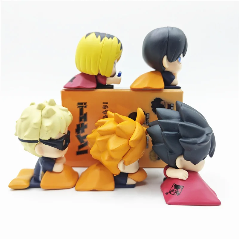 5шт аниме Хайкю!! Серия Sleep Gashapon Toys Hinata Shoyo Kozume Kenma Tetsurou Kuroo ПВХ фигурка модель