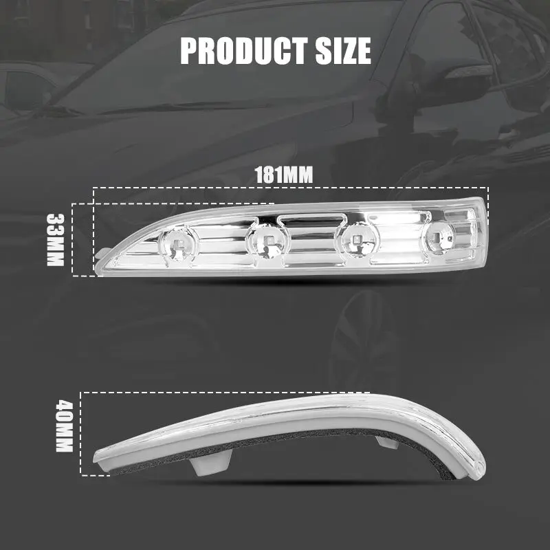 Фото Левый указатель поворота в зеркале заднего вида для Hyundai IX35 Tucson LM 2010-14 №5