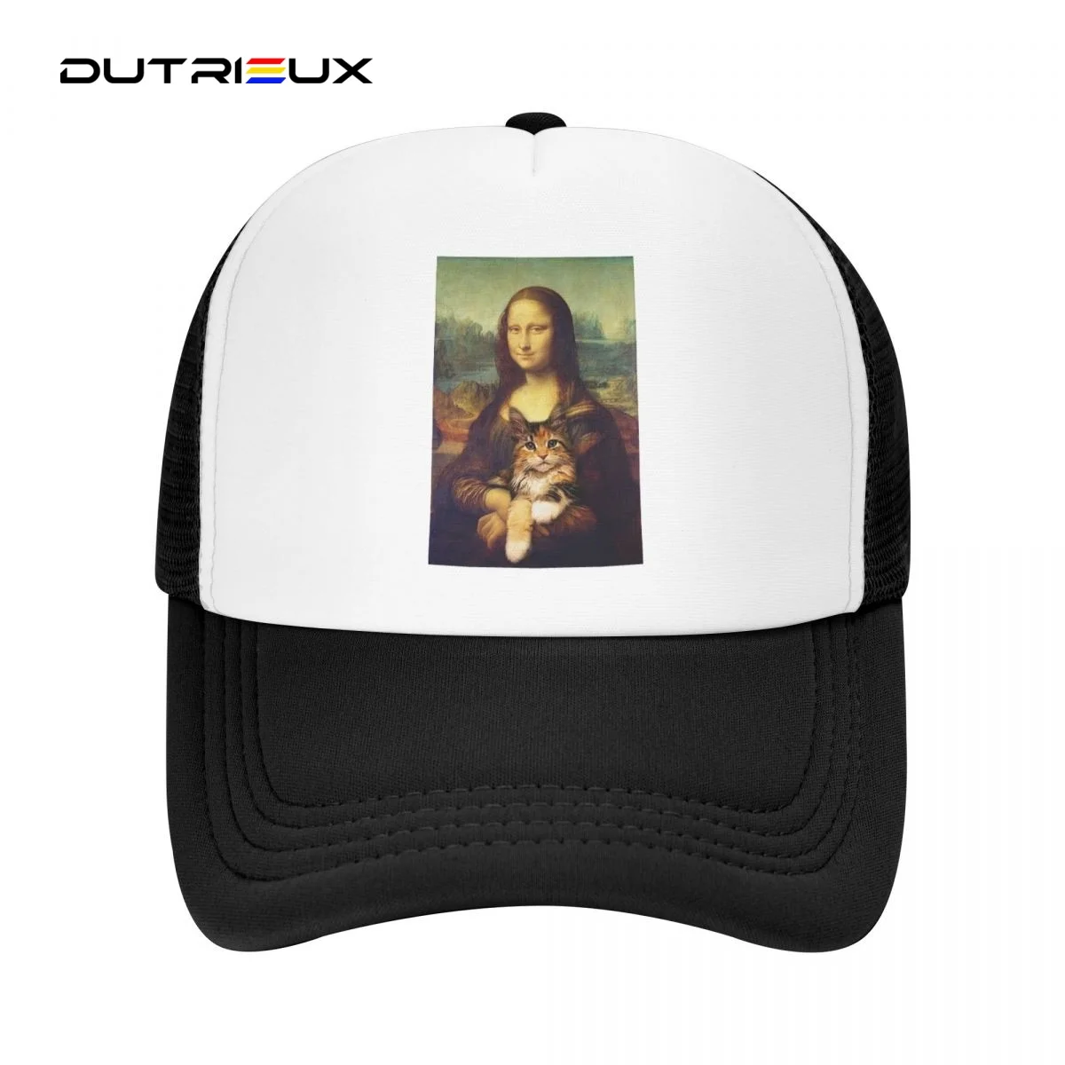 

Mona Lisa Funny Unisex Cap Casual Plain Baseball Cap Adjustable Snapback Trucker Hats For Women Men