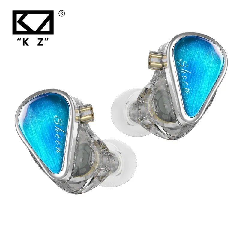 Фото KZ Sheen HIFI Наушники с проводным подключением, игровые наушники с басами, внутриканальные мониторы с низкой задержкой, спортивные наушники с шумоподавлением и микрофоном. №1