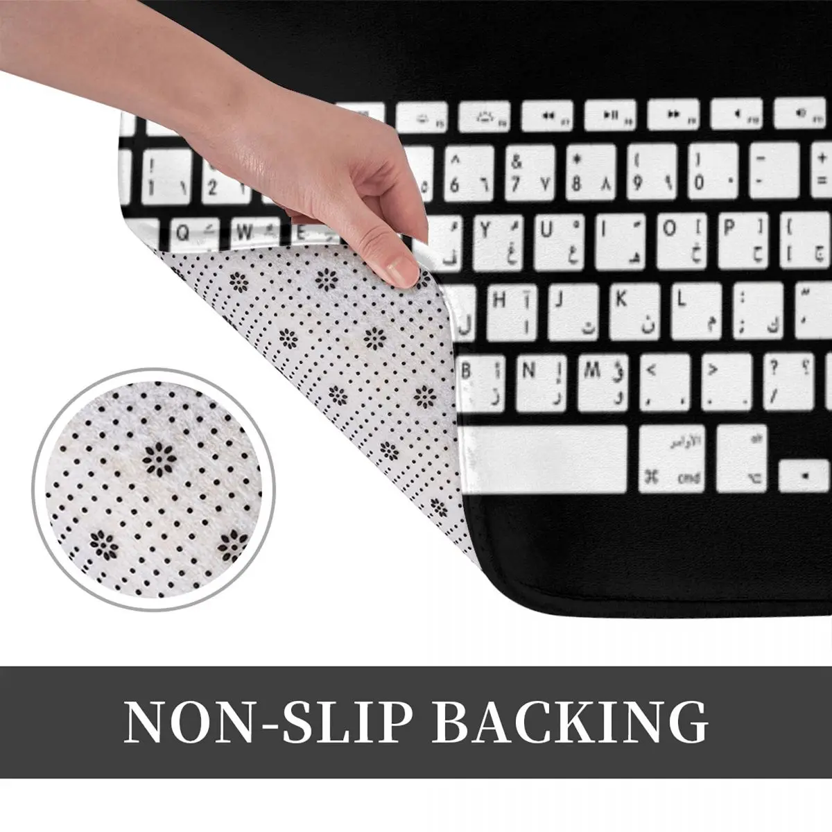 Полиэстеровый коврик для ванной