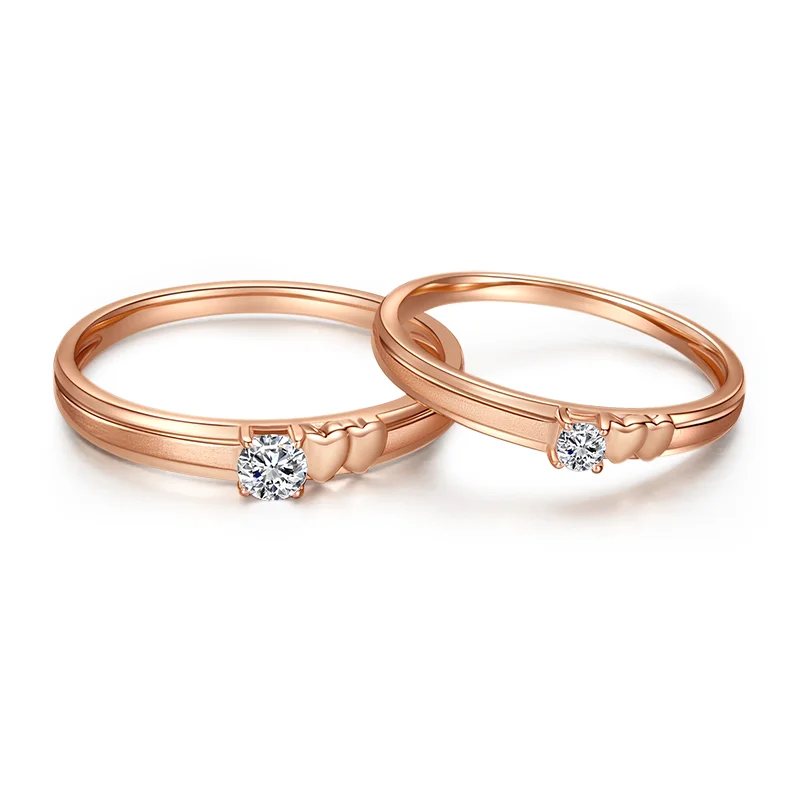 

Gemstone jewelry wedding rings CZ Stone Engagement Rings Luxury Couple Ring