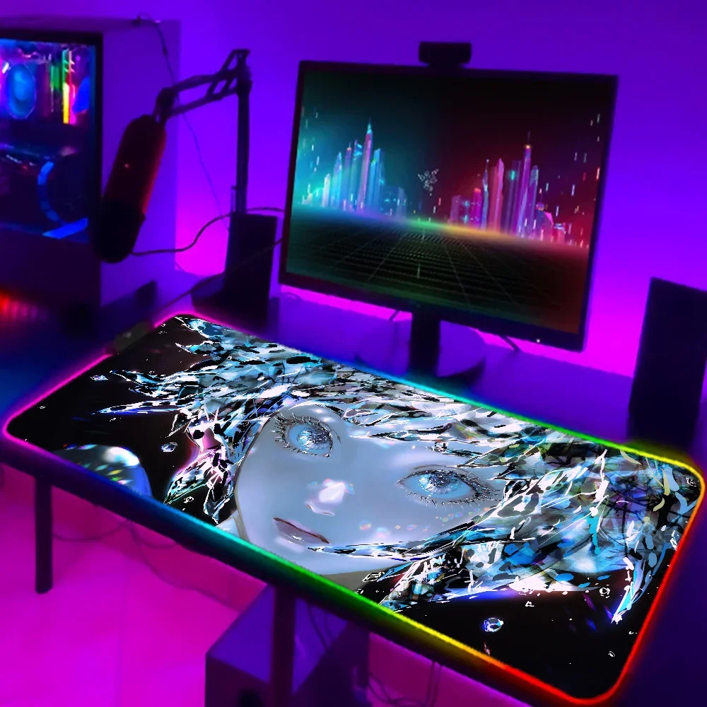 1 шт. игровые коврики для мыши Houseki No Kuni Anime XXL RGB