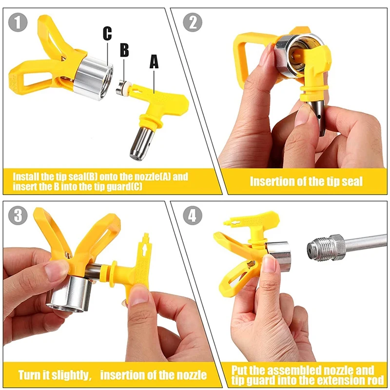 Акция! Набор безвоздушных инструментов для распыления краски 4 шт. удлинитель 11 8