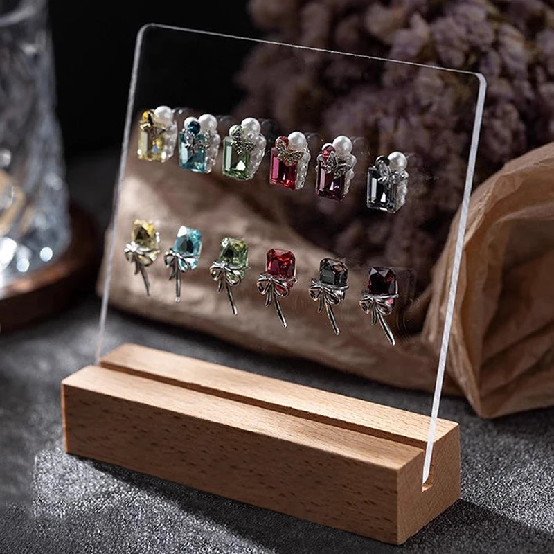 Доска для дизайна ногтей из цельного дерева акриловая рабочая стойка подставка