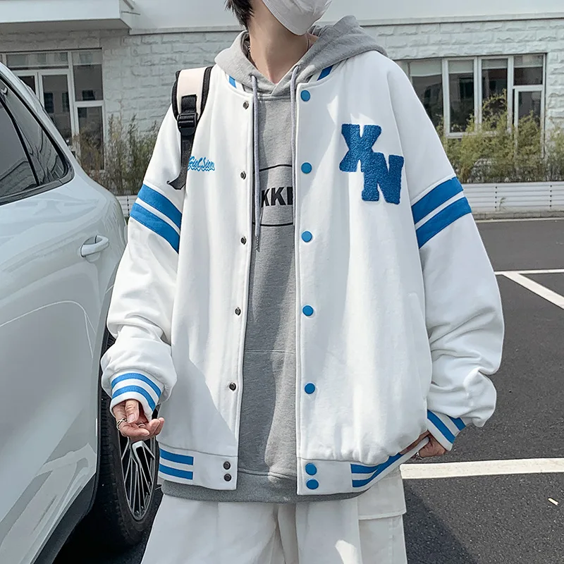 

Women Bomber Baseball Jacket Letter Sports Coats Men's Loose Hip-hop High Street Varsity Jacket Spring Autumn Casual y2k Clothes