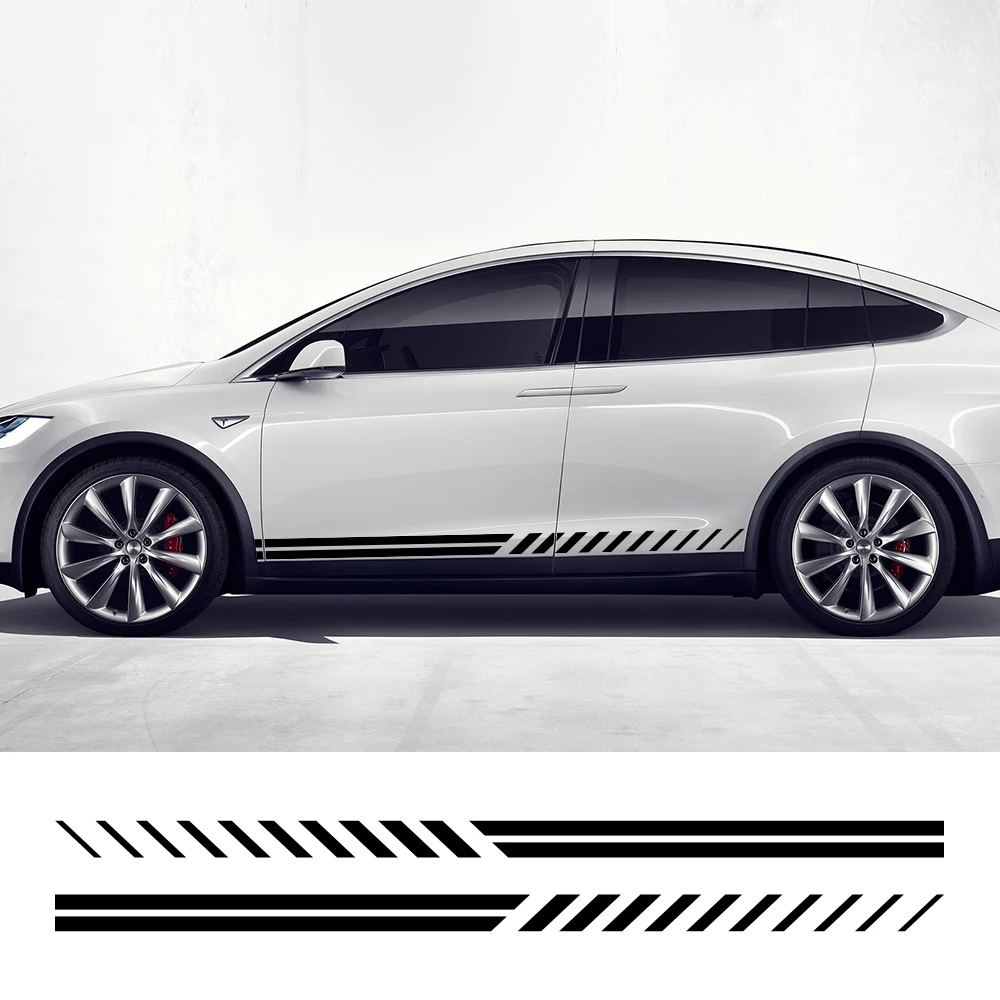 Для Tesla Model Y боковые наклейки на дверь автомобиля водостойкая виниловая пленка
