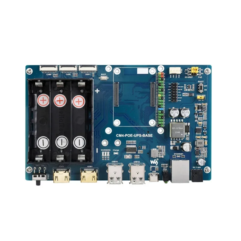 Плата расширения UPS PoE Gigabit Ethernet GPIO USB для RPI Rampberry Pi компьютерный модуль 4 CM4 Lite 2 ГБ 8