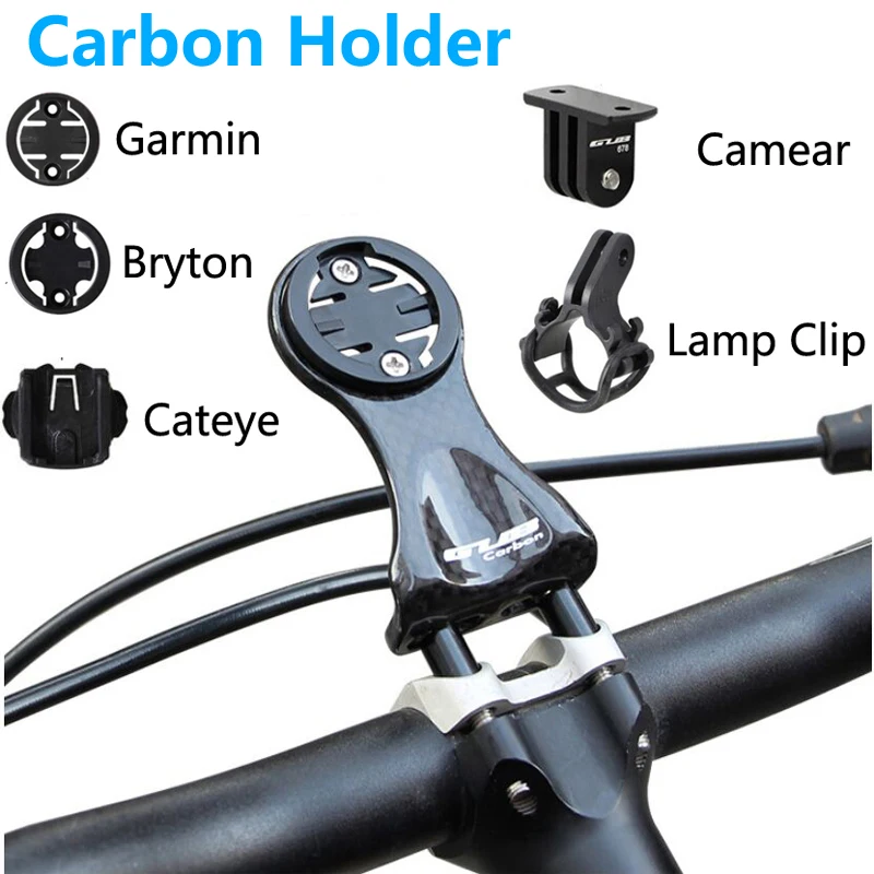 

Углеродное крепление Garmin Edge 200 520 820 Cateye велосипедный компьютерный держатель Bryton Rider 310 410 530 светильник онарь с зажимом для камеры