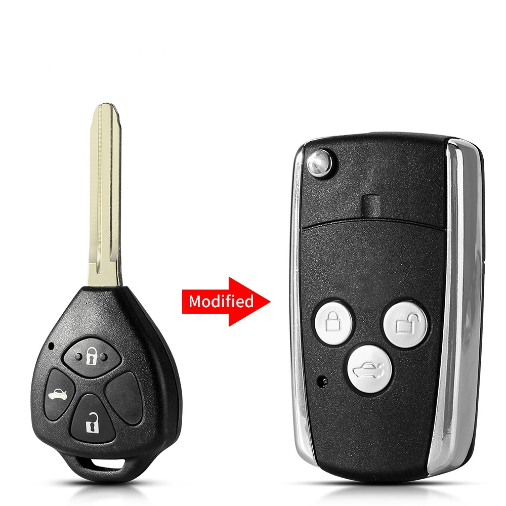 

Модифицированный Корпус Ключа Dandkey Для Toyota Camry Corolla RAV4 Avalon 4Runner - Материал ABS, 2/3/4 Кнопки