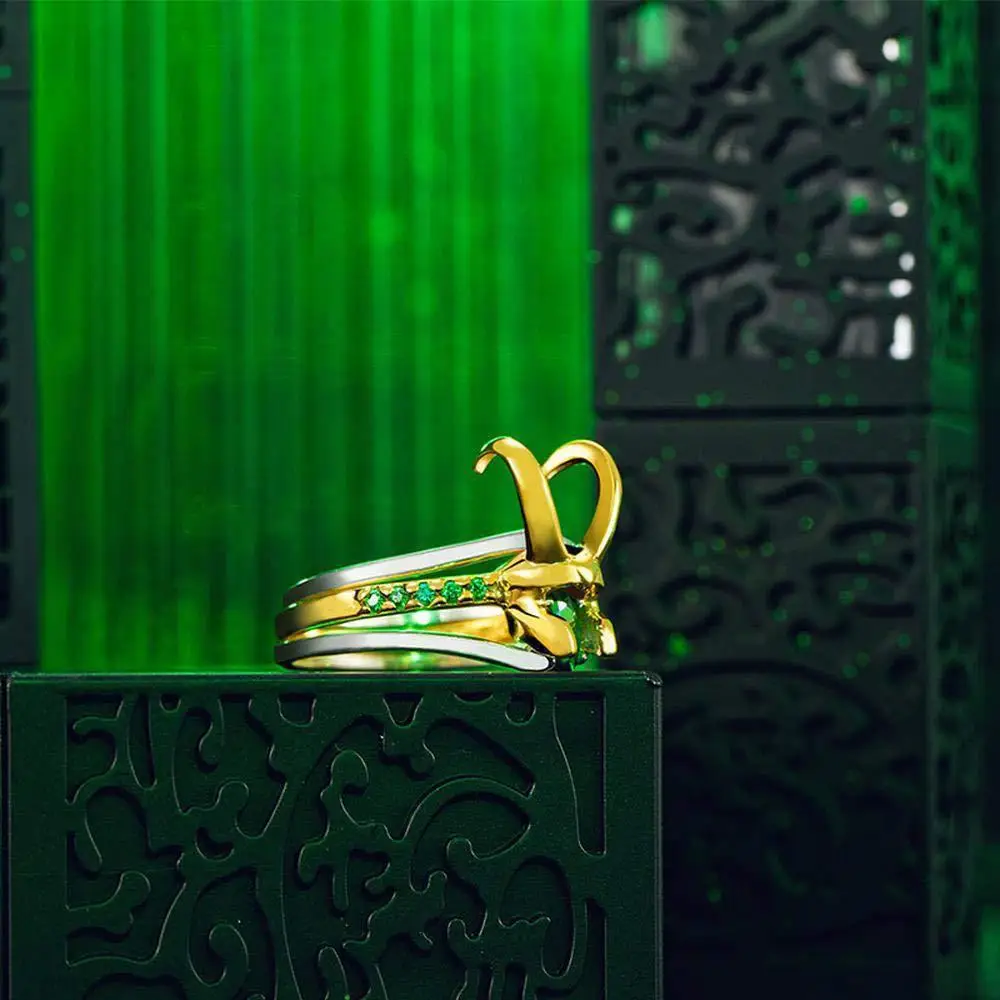 Набор колец в стиле Disney Loki с изображением шлема Мстители супергерой мужские и