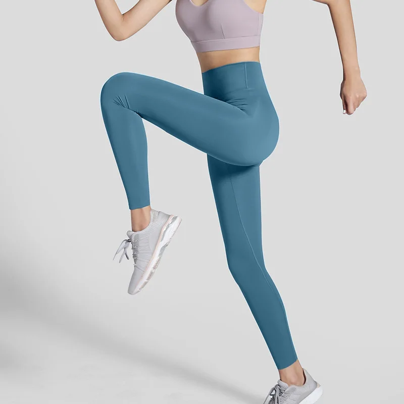 New Spring and Summer Yoga Pants Women Tight Waist Hips Stretch Peach Quick Dry Fitness Pants Running Leggings Dropshipping