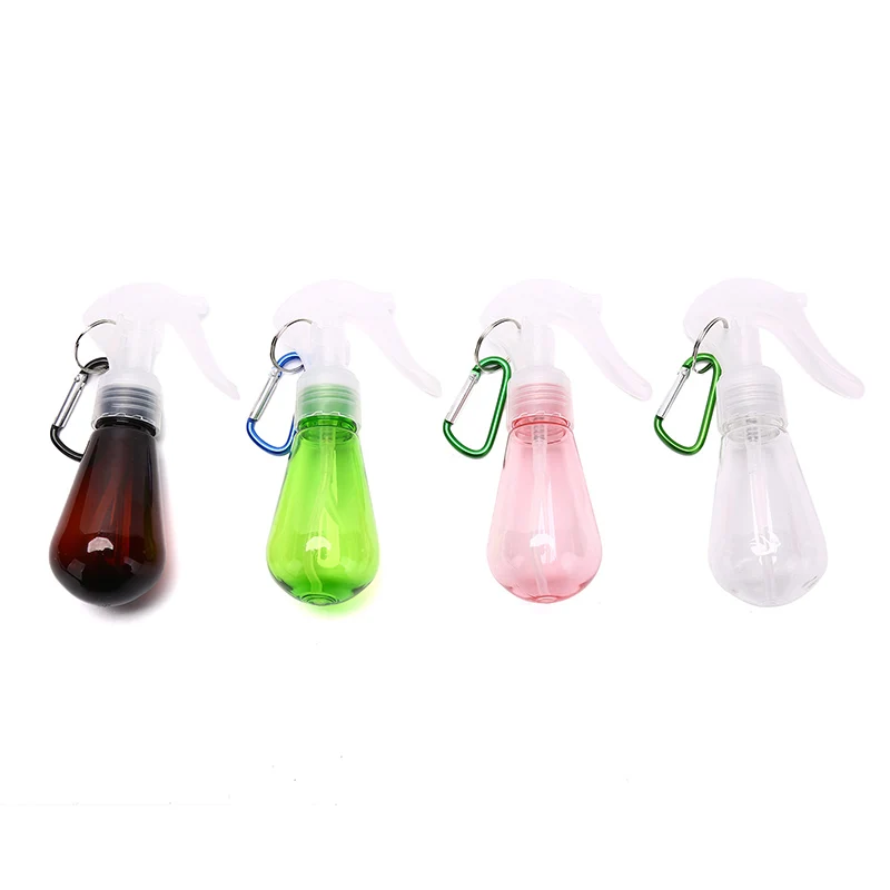 

60ML Hand Spray Bottle With Carabiner Hook Portable Refillable Container Makeup