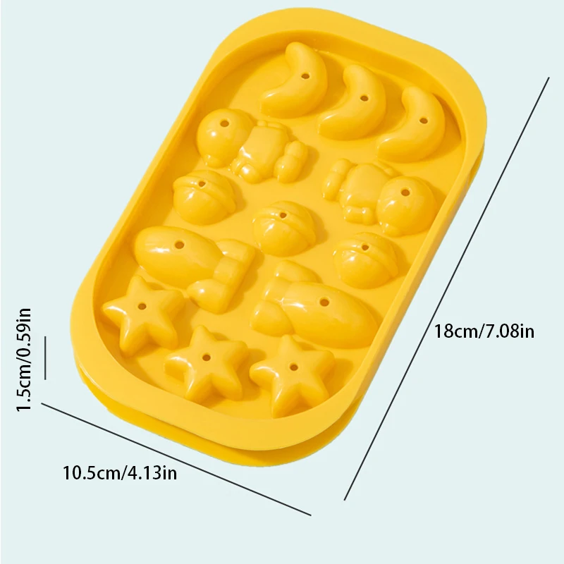 13 отверстий мультяшный льдогенератор силиконовая форма для льда с крышкой
