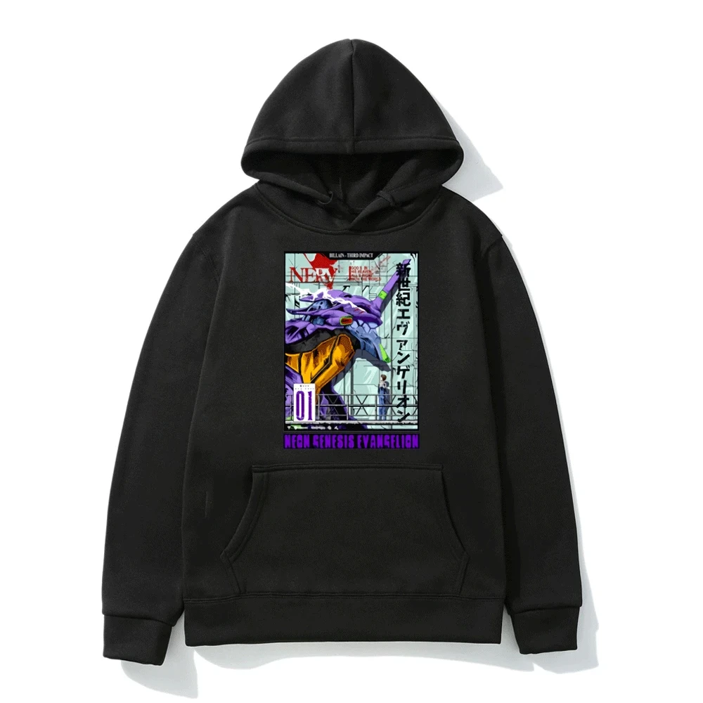

Толстовка унисекс с капюшоном и длинным рукавом, Модный хлопковый свитшот с рисунком аниме Харадзюку, с защитой от усадки, для мужчин и женщ...