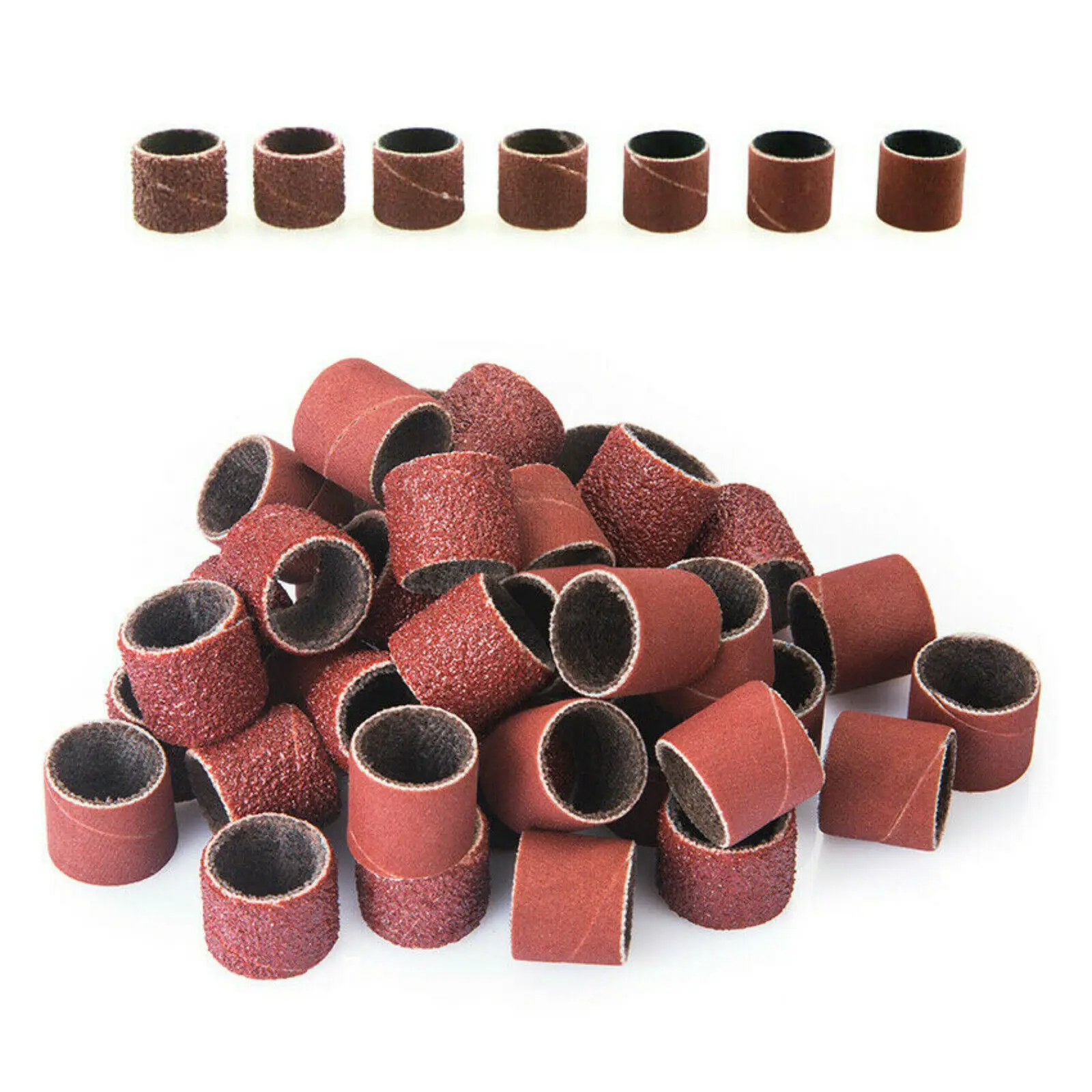 

100 Pcs Sanding Band Grit Drum Sleeve 40 80 120 150 240 320 600 for Drill Dremel