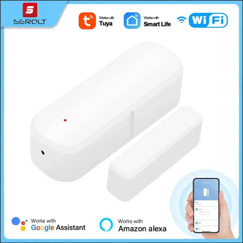 Tuya WiFi Smart Door Sensor Door Open Closed Detectors Smart Home Security Protection Alarm System Smart Life APP Control