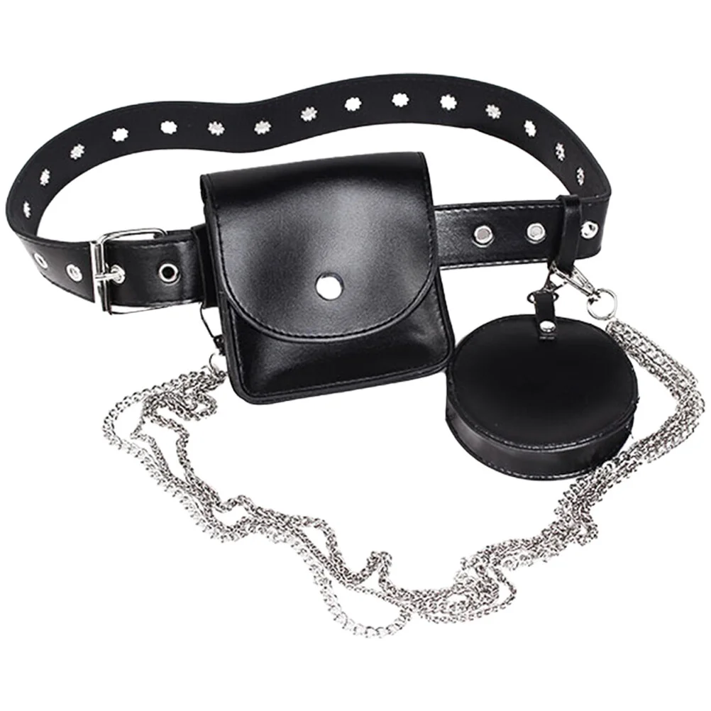 

Side Bag Multi-function Waist Chain Fashion Belt Pouch Small Purse Girls Travel