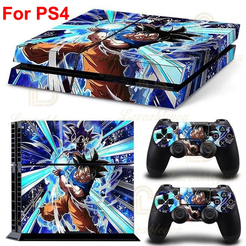 Фото Модные наклейки на консоль Dragon Ball Z для SONY PS4 Pro Slim Zamasu, наклейки на все тело для контроллера PlayStation 4, геймпада №2