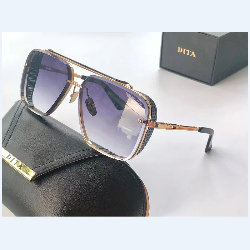 

New Arrival DITA MACH SIX Model Luxury Design Trend Metal Frame Unisex Sunglasses Classic Business Vintage Men Women Eyeglasses