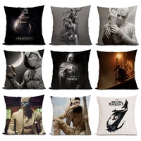new moon knight pillowcase marvel comics characters print sofa pillow cover room decorations 45x45cm throwing pillow for boys